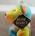 Salvino's Bamm Beano's - Alex Rodriguez #3 Bear Rainbow Colored Bean Bag Toy
