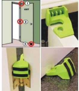 Wedge-It The Ultimate Door Stop - Black 12 Pack