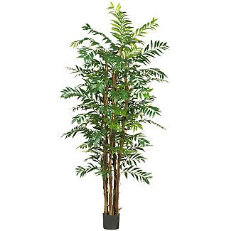 New Nearly Natural 7′ Bamboo Palm Silk Tree Over Fifteen-hundred Lush Pinnate Leaflets Beautiful