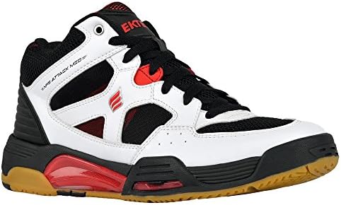 Ektelon NFS Attack Mid Racquetball Shoe-White/Black/Red