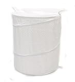 Blue Canyon Square Dobby Pop Up Laundry Basket Cream