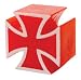 Trik Topz Iron Cross Valve Caps pr. Red 129833