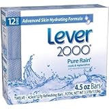 Lever 2000 Moisturizing Bar, Pure Rain, 4.5-Ounce Bars in 12-Count Packages (Pack of 4) =48 Bars