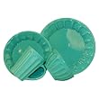 Laurie Gates 53054 16-Piece Signature Living Jolie Dinnerware Set, Teal