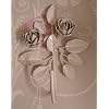 Vintage white metal flower/leaves coat hook