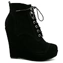 Spy Love Buy Stiefeletten Ankle Boots Keilabsatz Plateau 'Mikayla'