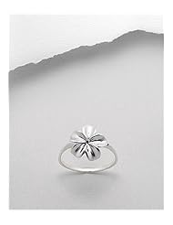 Flower Ring In 92.5 Sterling Silver
