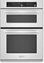 KitchenAid Architect Series II: KEMS308SWH 30'' Microwave Combination Wall Oven with 4.3 cu. ft. Oven Capacity, 900 Cooking Watts, & Even-Heat True Convection System: White