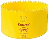 Starrett DH0314 Bi-Metal Dual Pitch Professional Hole Saw, HSS Teeth, 3-1/4 Diameter, 1-5/8 Cutting 