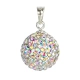 SilberDream Glitzer Anh�nger Swarovski Kristalle wei� Polarlicht Silber Kettenanh�nger mit Glitzerkristallen f�r Kette oder Halskette GSH101von "SilberDream..."
