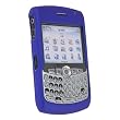 Clip-On Rubber Coated Case for Blackberry Curve 8300, Blue