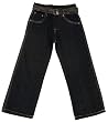 Boys Embroidered Denim Jeans with Belt ~ Size 4