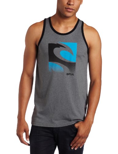 Rip Curl Wetsuits Young Mens Cyclone Ringer Tank, Platinum, X-Large