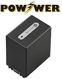 SterlingTek's POWWER Sony HDR-UX10/ HDR-UX20 NP-FH100 Info-LITHIUM H Series Super Stamina 4800mAH Rechargeable Battery Pack equivalent 4800mAH