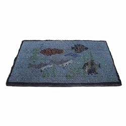 "Aquarium" Decorative House Door Mat - 18" x 30" Outdoor Coir Door Mat