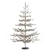 Kurt S. Adler 4-Feet Sterling Silver Coral Christmas Tree