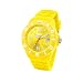 Ice-Watch Unisex-Armbanduhr Medium Big Sili Forever gelb SI.YW.U.S.09