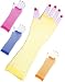 New Yellow 80s Punk Rock Fishnet Fingerless Long Gloves