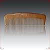 PMTM2-1 - Hand Made Curved 100% Natural Peach Wood Wooden Comb (Double Spacing Styling Comb) - 6.5 Inch