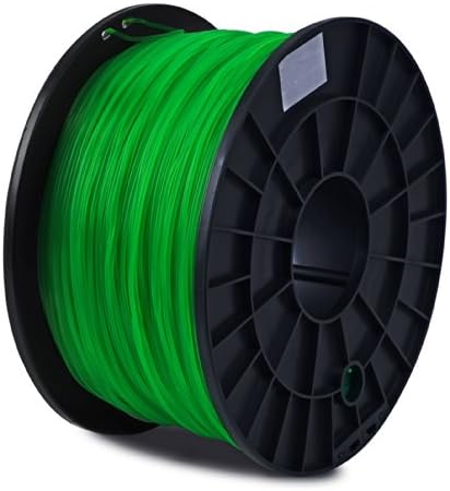 PLA Translucent Green Filament 1.75mm, 1kg / 2.2lb Printing Material Supply Spool for 3D Printer