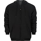 KENPO Sherpa Interior Mens Hoodie - Black