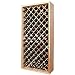 Designer Wine Rack Kit - 90 Bottle Individual Diamond Bin (Poplar Mahogany
