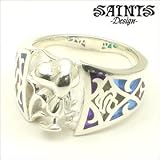 福田 沙紀 さん 着用 モデル スヌーピー ステンド グラス シルバー リング 【9号】 SNOOPY×SAINTS ピーナッツ セインツ