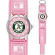 MLB Kids' MF1-OAK Future Star Series Oakland Athletics Pink Watch