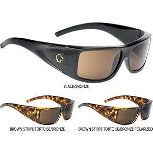 Spy Oasis Sunglasses - Spy Optic Addict Series Sportswear Eyewear - Color: Brown Stripe Tortoise/Bronze Polarized, Size: One Size Fits All