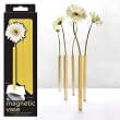 Magnetic Vases Set of 5 - Goldtone