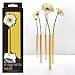 Magnetic Vases Set of 5 - Goldtone