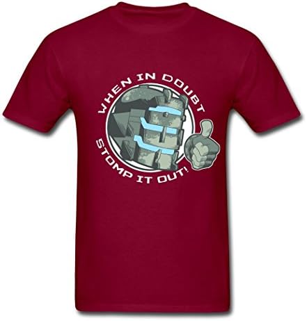 FangTS Personalize Dead Game Advice Space T-Shirts Burgundy Medium