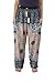 Lannaclothesdesign Women's Floral Rayon Print Drawstring Boho Harem Pants
