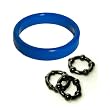Doc Johnson Titanmen Metal Cock Ring Blue Adult Sex Toy Kit
