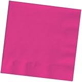 Creative Converting Touch of Color 2-Ply 50 Count Paper Lunch Napkins, Hot Magenta