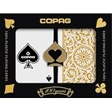Copag Bridge Size Regular Index 1546 Playing Cards (Black Gold Setup)