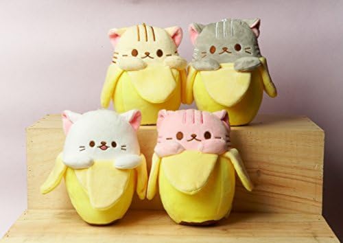 Cute 7 Banana Cat Soft Plush Toy Set of 4 by Banana Cat