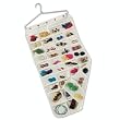 Household Essential 1942 Canvas Jewerly Org. 80 vinyl Pkt. Aluminum Hanger