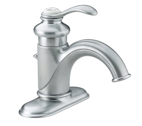 KOHLER K-12181-G Fairfax Single Control Lavatory Faucet, Brushed Chrome