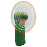 Mini Portable LED Techno Fan, Green