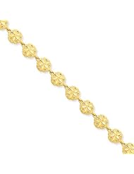 14K Sand Dollar Bracelet