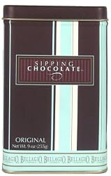 Bellagio Sipping Chocolate, 9-Ounce Tins (Pack of 4)