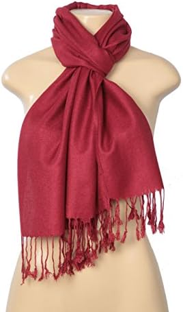 Fashion Scarf womens Elegant Pashmina Silk Blend Soft Wrap Scarf Shawl