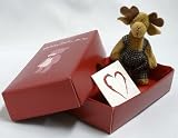 Image of Moose Teddy Bear Gift Package with Free White Gift Card (Heart) - Teddy Delivery
