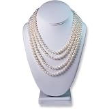 Classic Long 70 Inch Freshwater Pearl Necklace with Free Matching Earrings, 8mm