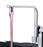 JJ.HRD 水が光る 蛇口 LED ライト 水流 発光 電池不要 節水 効果 暗闇 OK 魅力UP ( 赤の泡沫 メスネジ用 )