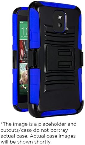 CASEFORMERS Duo Armor BLUE for HTC Desire 610 Combo Case with Stand and Holster