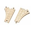 Thomas Wooden Railway 6 1/2 in. Single Curved Switch Track �� 2 pieces