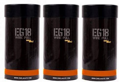 Enola Gaye EG18 High Output Smoke Grenade (3-Pack, Orange)
