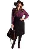 IGIGI by Yuliya Raquel Plus Size Prague Dress in Plum/Black 18/20
